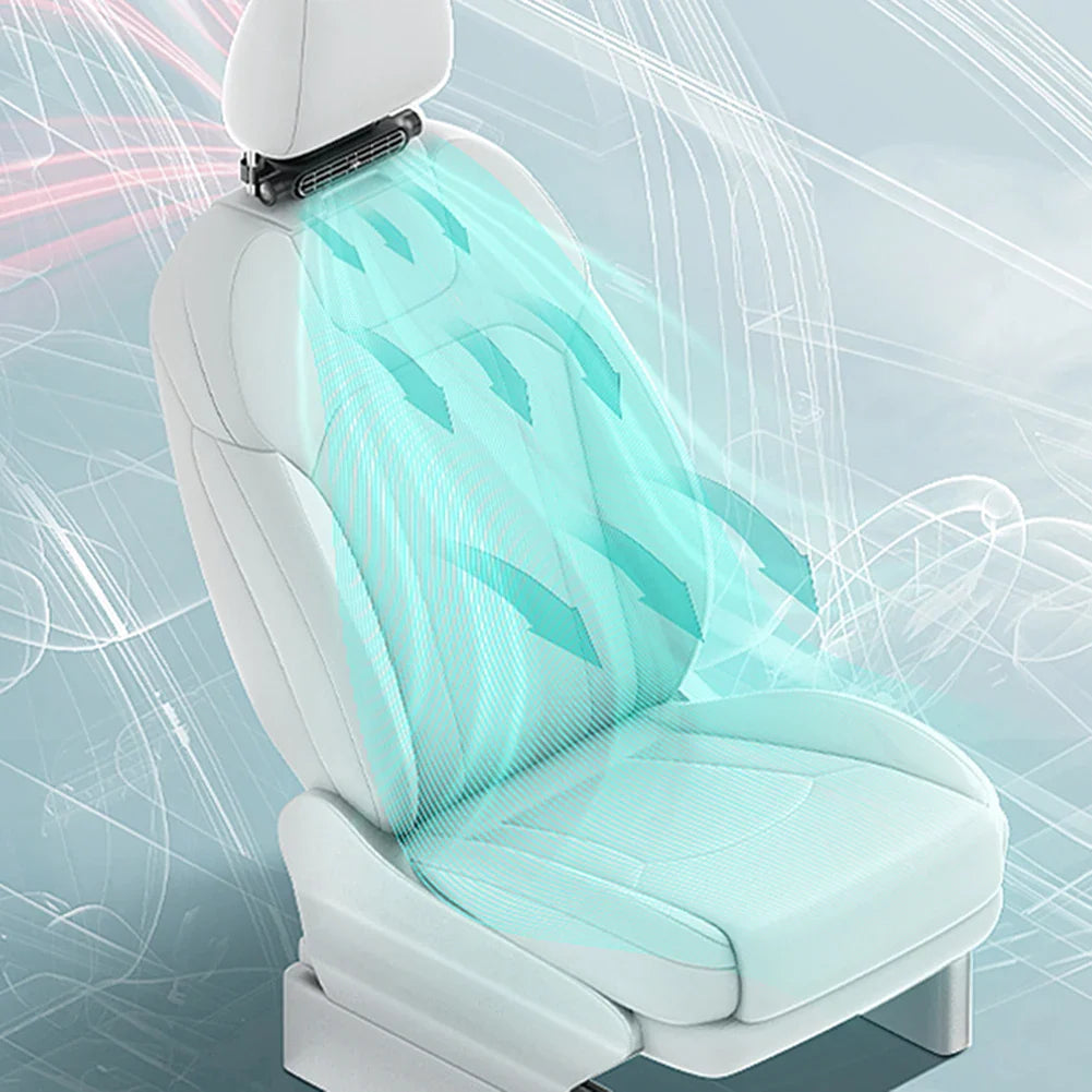 Airflow cooling the rear seat